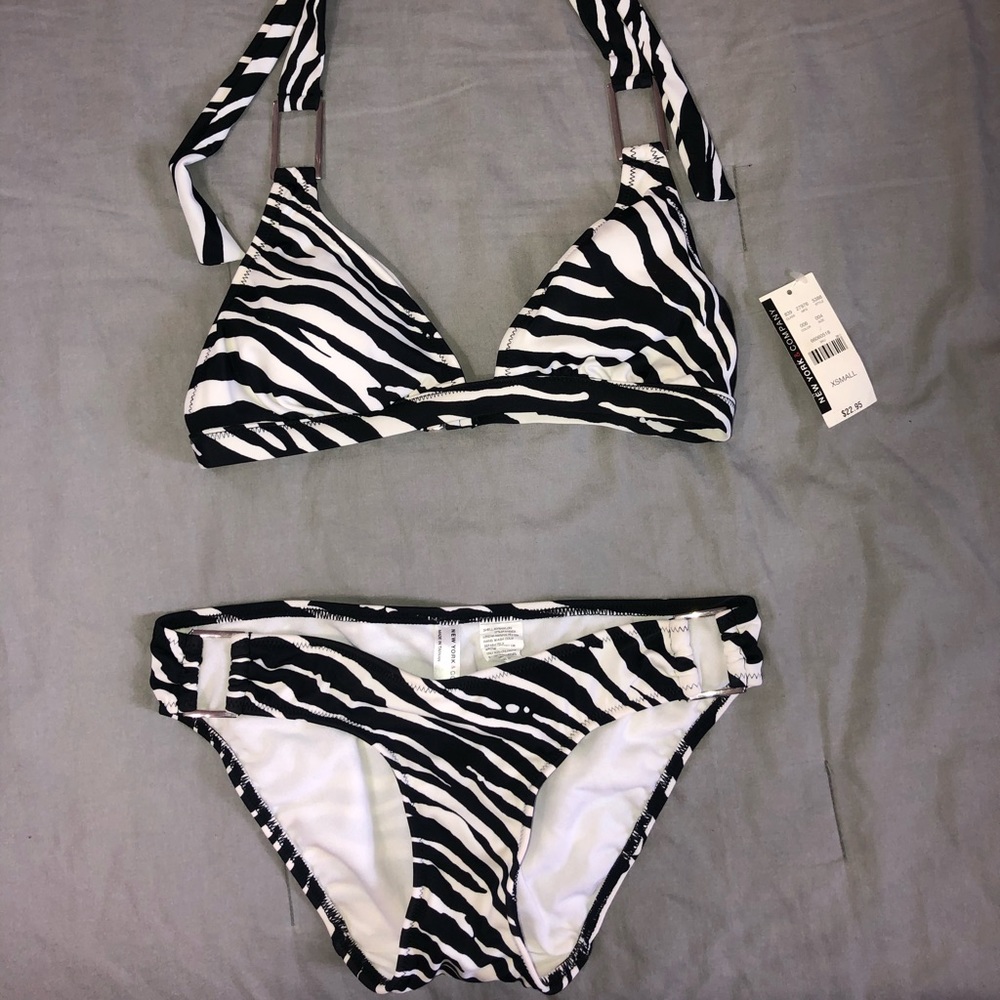 Zebra Print Bikini Set